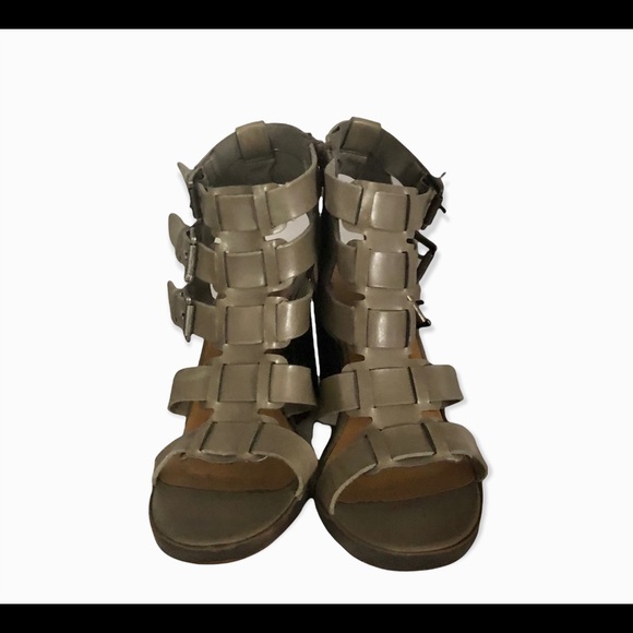 Rampage Jeana gray gladiator heel sandals - Picture 3 of 12